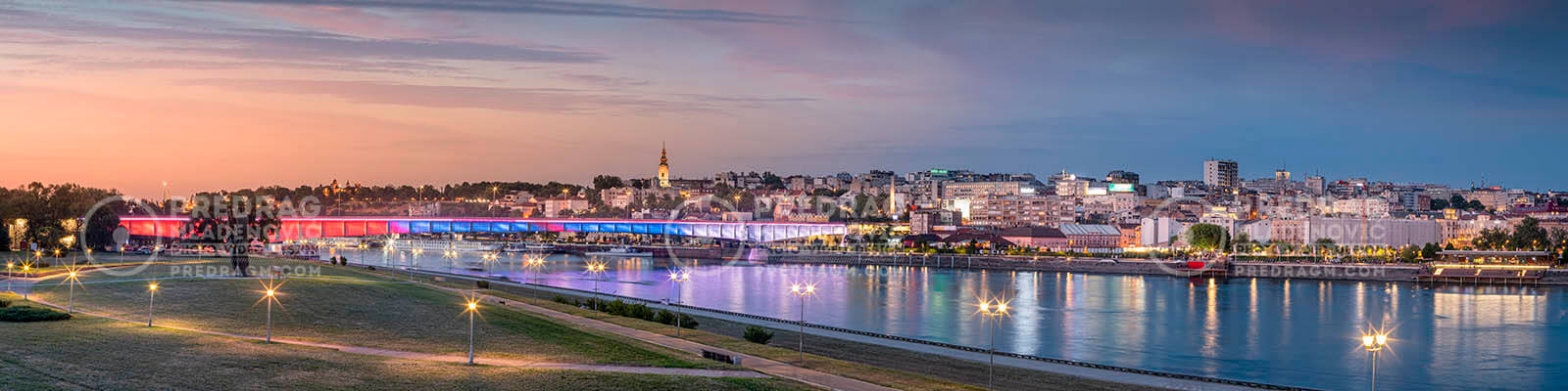 Beogradska Trobojka na Brankovom mostu